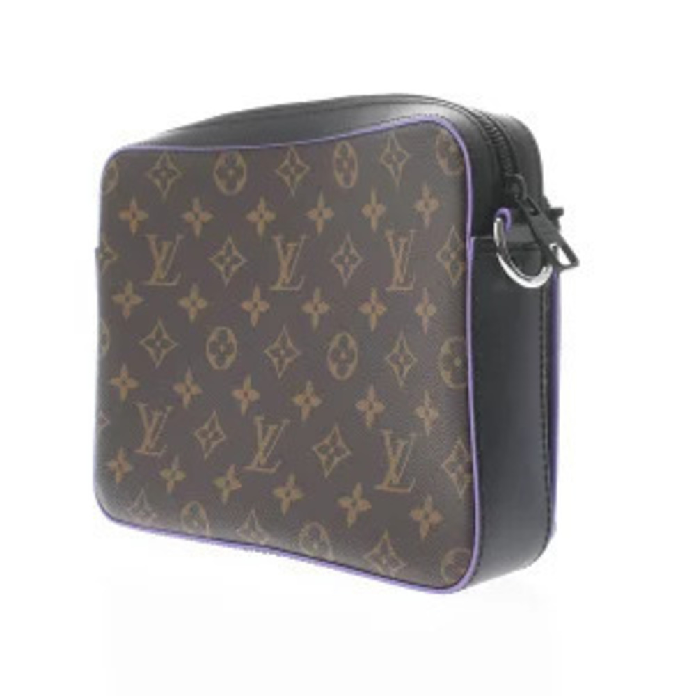Louis Vuitton Brown Macassar Trio Monogram Canvas Brown Bag Messenger Purple